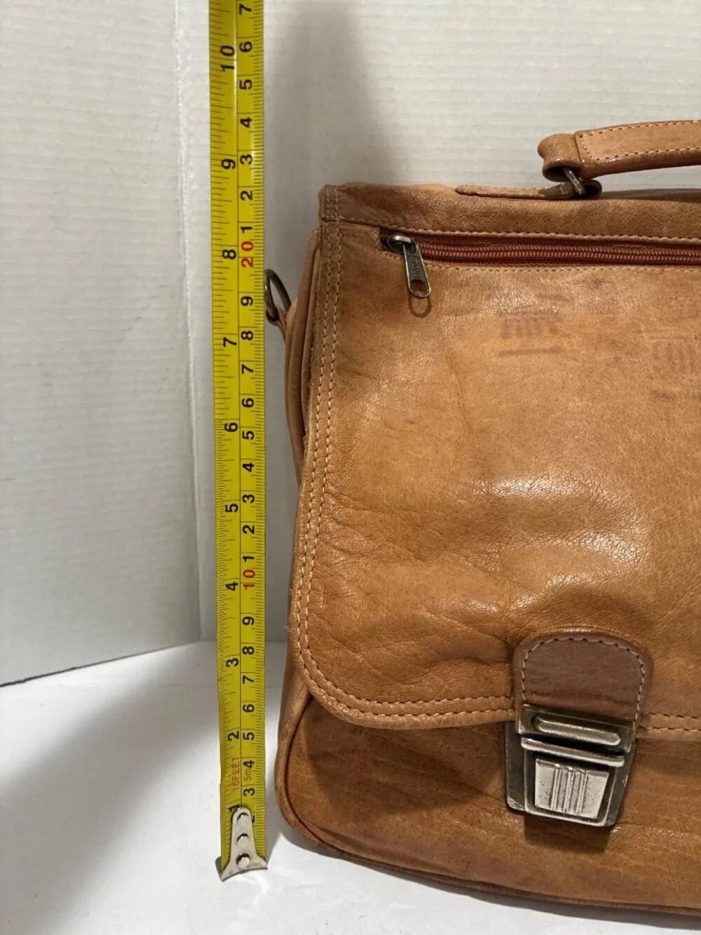 Papillon Fashion Bags leather messenger briefcase Vintage leather top handle